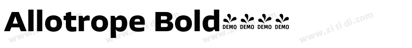 Allotrope Bold字体转换